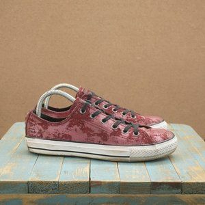 Converse Pink Velvet Sneakers